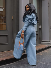 Wmstar Jeans Women High Waist Denim Bottom Boy Friend Straight Cargo Pockets Zip Pants Korean Streetwear